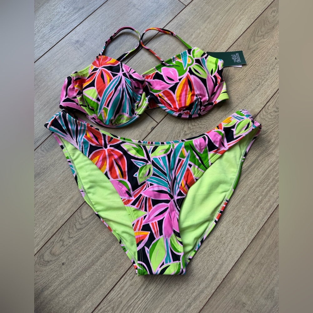 Wild Fable Vibrant Leaf Print Bikini - Picture 3 of 6